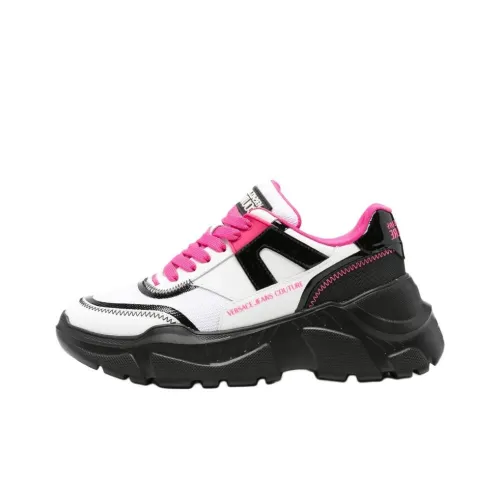 VERSACE JEANS COUTURE Fondo Speedtrack Low Топ Толстоподошвенные кроссовки Женские Белые