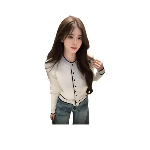 MUCCHIC Экрю Женская Трикотажная