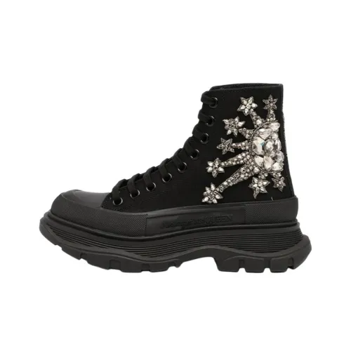 Alexander McQueen Tread Slick High Топ Повседневная обувь Женские Черный