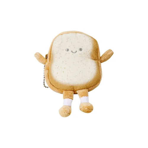 MEIGEHAI Cute Cartoon Тост Монета Кошелек Плюшевая Подвеска 14 см Высота