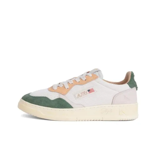 AUTRY x Staple Низкие кроссовки для скейтбординга Мужские Белый Зеленый Оранжевый