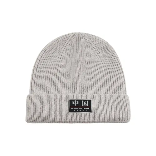 Шапка-бини с акриловым подкладом унисекс лунно-серый