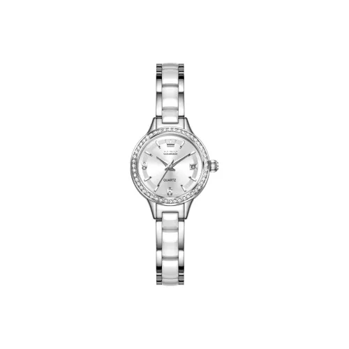 OLEVS Кварцевый механизм Часы Женские Белый циферблат