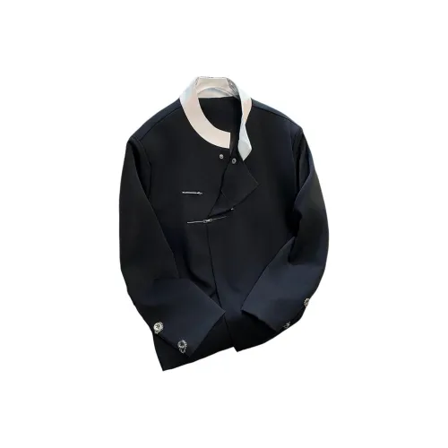 CARE NOTE Черный Унисекс Костюмы Чжуншань