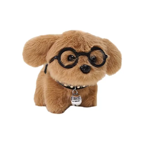 AIQINGCAOZHILIANWANJU Стекло Собака Брелок Wangsiren Милая Мультяшка Плюшевая Подвеска 9 см Высота