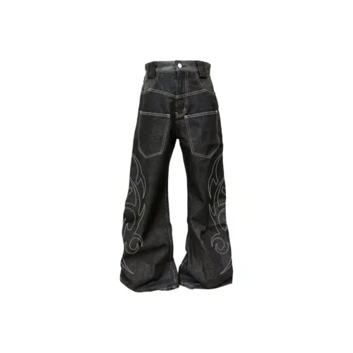 MARTHENAUT Черные Унисекс Джинсы