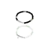 Бамбуковый браслет с бусинами - 1 пара