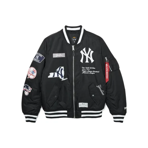 New Era x Alpha Industries Co Брендированный Alpha Industries FW25 Бейсбольная куртка Унисекс