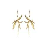 Серьги-кольца Valley Orchid 1 пара (золото)