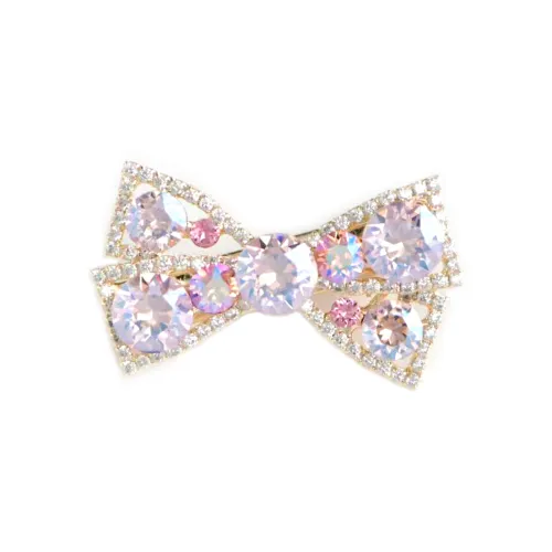 Hyacinth Stone Language Бант Заколки для волос Женские Розовый