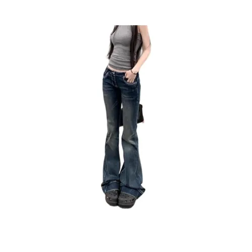 Gentle welcome Винтажный синий Женские джинсы