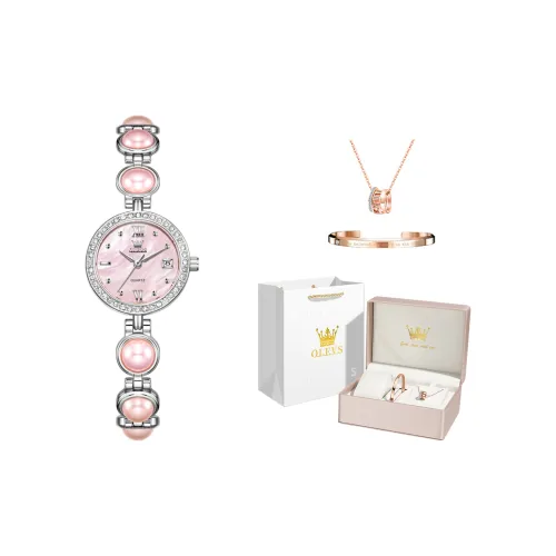 OLEVS Radiant Collection Кварцевый механизм Часы Женские Жемчужная раковина Циферблат