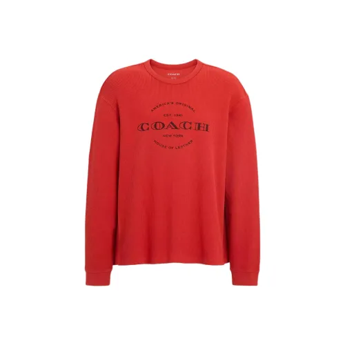 COACH Red Men's Sweatshirts COACH Красный Мужские Толстовки