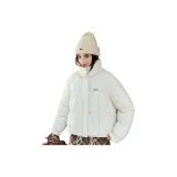 Белая хлопковый пуховик