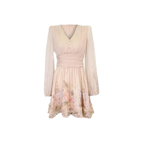 SECFLY OFFICIAL Длинное платье с длинными рукавами женское