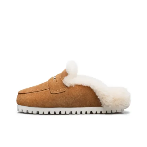 AU MU Сноубутсы Каштановые Женские