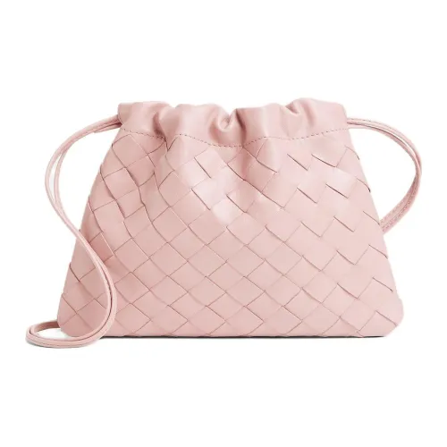 Bottega Veneta Dustbag Коровья кожа Сумка на плечо Маленькая Женская Розовая
