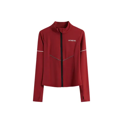 Куртка для йоги Спортивная одежда Профессиональный Бег Скакалка Тренировки Гирка Облегающий крой Похудение Повседневная одежда Женская