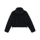 Black Velvet Cotton Down Jacket  
Черный вельвет хлопковый пуховик