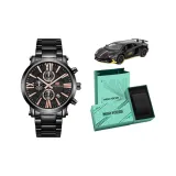 MF0219G Черный корпус, черный циферблат, стальной ремешок [Ограниченный выпуск Гоночный комплект]