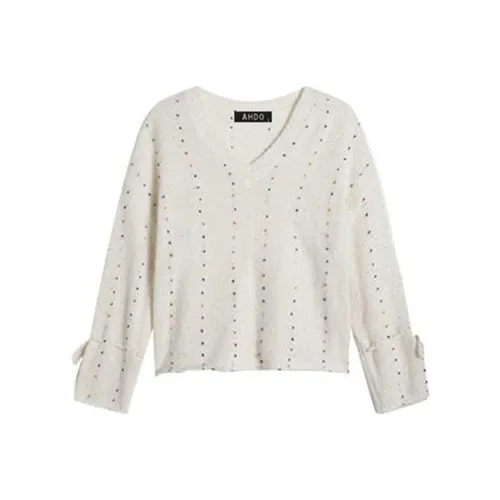 AHDO Экрю Женская Трикотажная Одежда