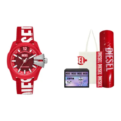 DIESEL Кварцевый механизм Мужские часы 43 мм Красный