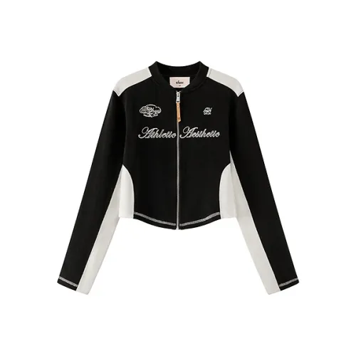 CHUU Черное Женское Короткое Пальто