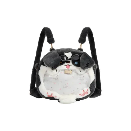 PINK·LAND Плюшевый It-Сумка Стандартный Женский Темно-Серый