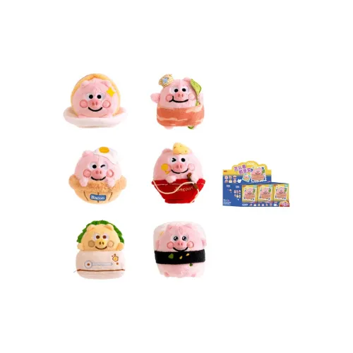 Дружба Свинья Bacon Плюшевая кукла Украшение Игрушка Слепые коробки Один Mystery Коробка Целая коробка 6 шт