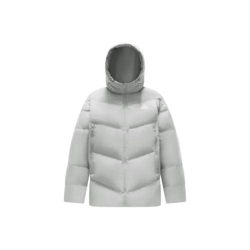 PEAK Down Jacket Unisex Light Silver Gray PEAK Пуховик Унисекс Light Серебристо-Серый