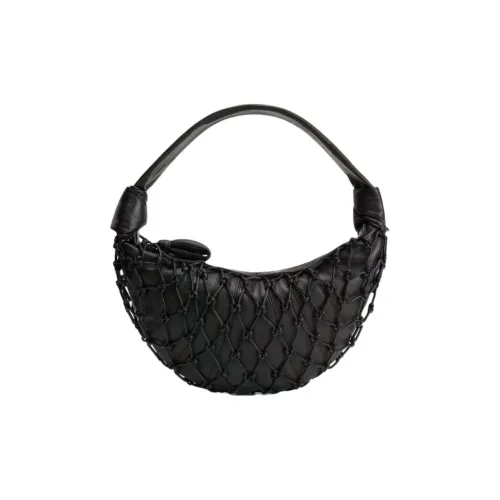 Lemaire Croissant Series Телячья кожа Полумесяц Сумка через плечо Женская Черная