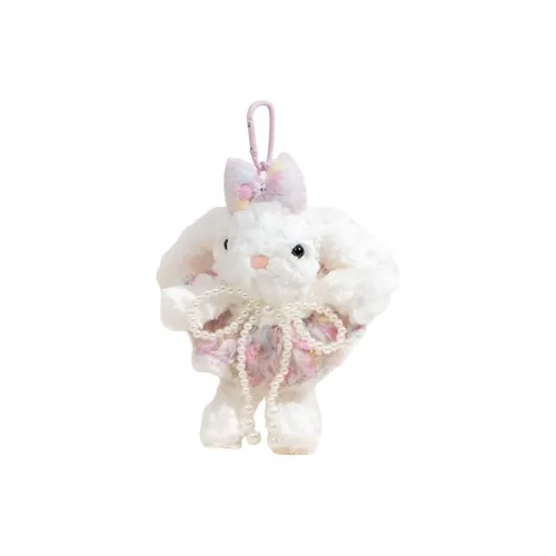 KUMAOYA Милый подвесной кролик шелковые волосы плюшевый подвеска высота 19 см