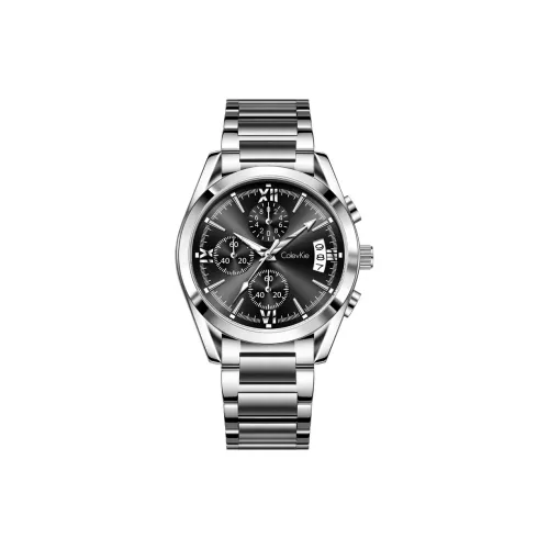 ColevKie Кварцевый механизм стальной ремешок мужские часы черный циферблат