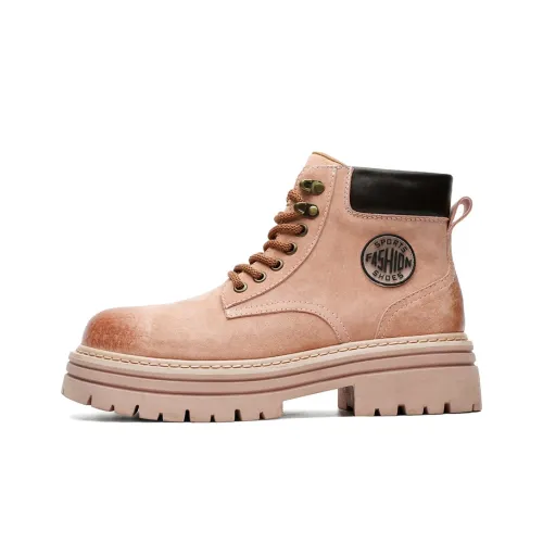 CKVUSAMG Осенние и зимние желтые ботинки короткие ботинок Martin унисекс