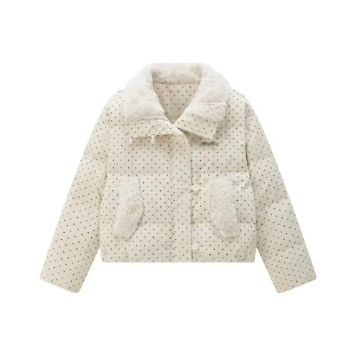 SOIE Белый Женский Пуховик