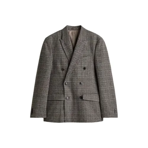 H M Коричневый Черный Мужские Деловые Костюмы