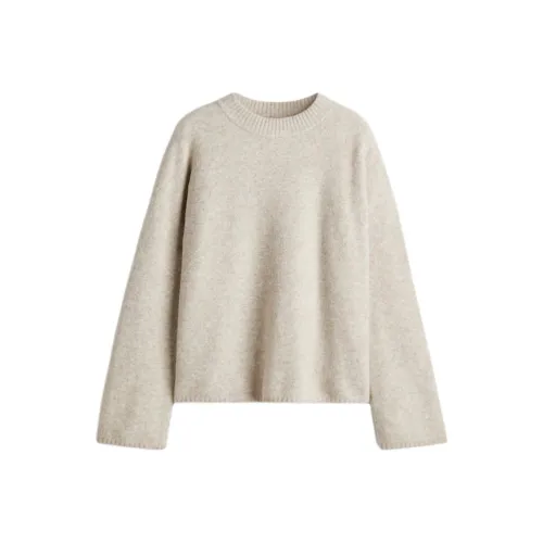 H M Светлый Бежевый Смешанный Цвет Женский Свитер