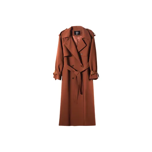 LOUISY AO Rust Красный Женский Тренч