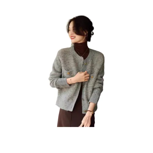 LADYXIEXIE Серый С подарками Бренд Этикетка Наклеенный Женский Трикотаж