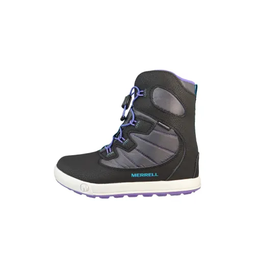 MERRELL Snow Bank 4,0 противоскользящие амортизаторы высокие топы детская туристическая обувь черный фиолетовый детский