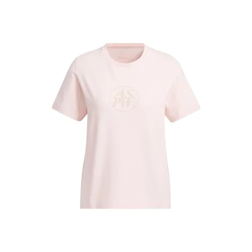 Adidas Lounge Песочный Коричневый Розовый Песочный Коричневый Розовый Женские T-рубашки
