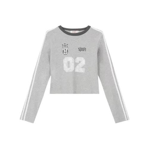 Wang Leshi Серые Женские T-рубашки