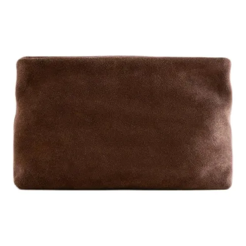 ZARA Collaboration Коровья кожа Путешественный мешок для хранения Унисекс Шоколад Коричневый