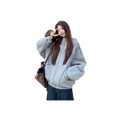 DEAR BETSY Светло-серый унисекс свитшоты