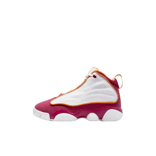 Джордан Pro Strong High Топ Детские Баскетбольные Кроссовки Белый Детский Возраст 3-7 Лет