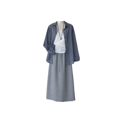 Udon House Трехкомпонентный Набор Женские Комплекты с Юбкой