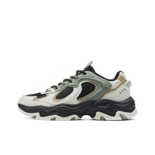 XTEP Износостойкий и Легкий Низкий Топ Повседневная Обувь Мужская Серый Черный