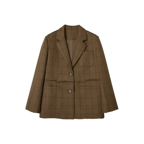 UENA Коричневый пятно женские деловые костюмы