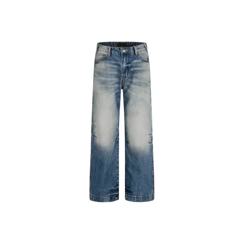 GBXM Темно-синий Унисекс Джинсы