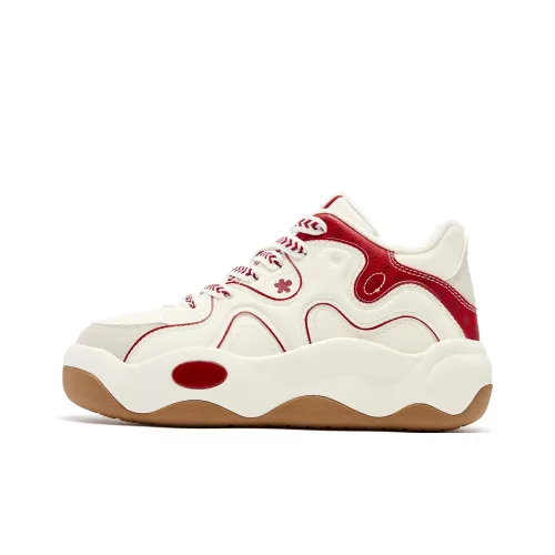 QIAODAN Термическая визуально увеличенная высота устойчивая к истиранию противоскользящая высокая кроссовка для скейтбординга утепленная обувь женская